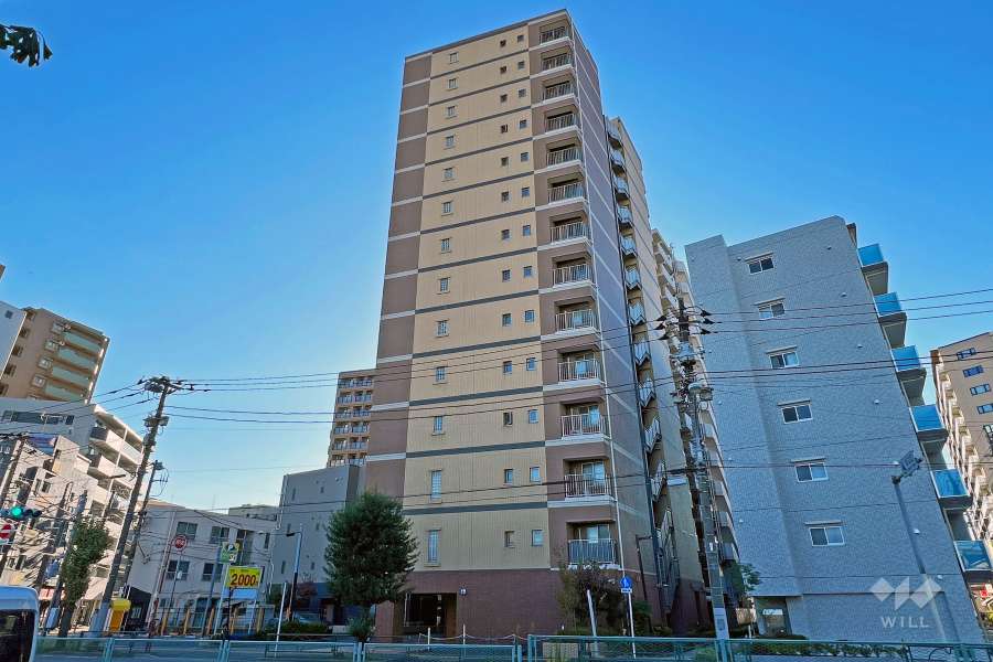 ベルメゾン亀有ヴィマルシェの外観（北東側から）