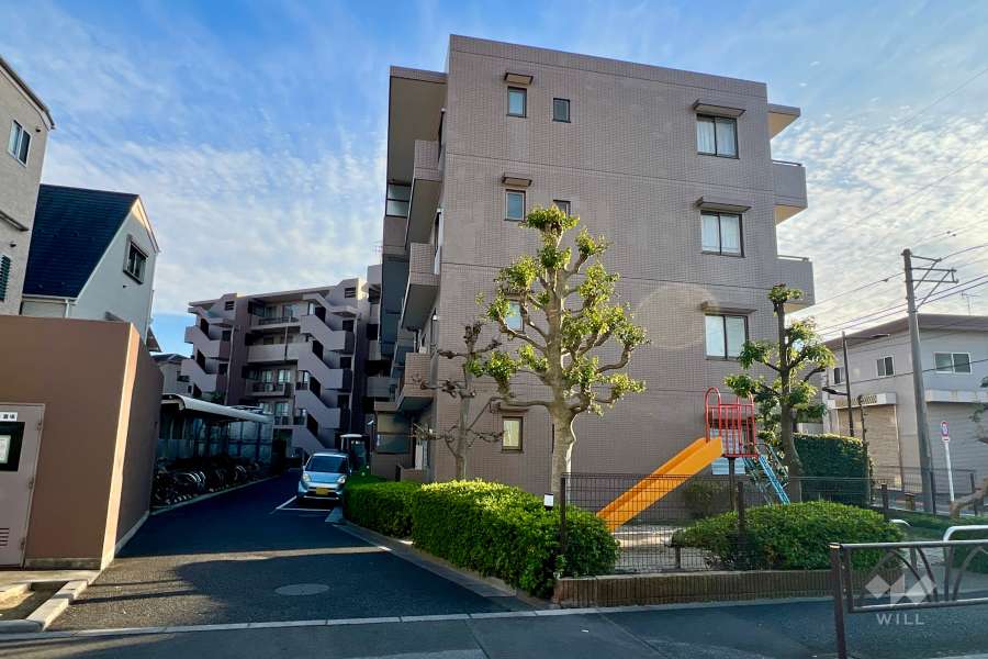 ステイツ小岩細田せせらぎ通りの外観（北西側から）