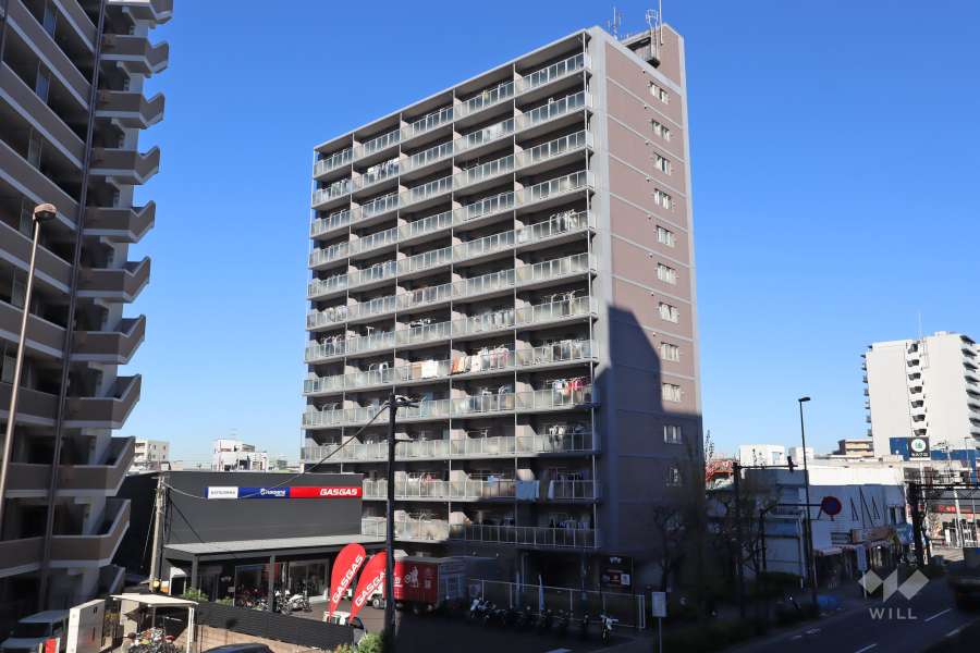 コスモお花茶屋参番館の外観(南側から)