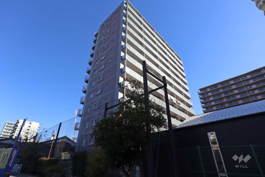 コスモお花茶屋参番館の外観(南西側から)