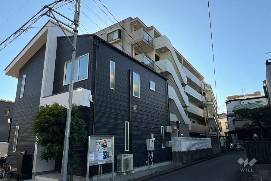 エヴァーグリーン東立石の外観（北東側から）
