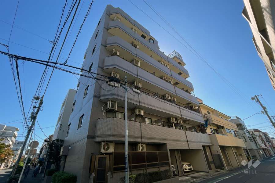 ナイスアーバンお花茶屋駅前通りの外観（西北側から）