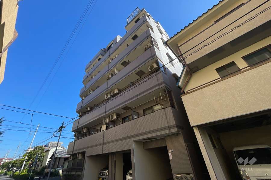 ナイスアーバンお花茶屋駅前通りの外観（西南側から）