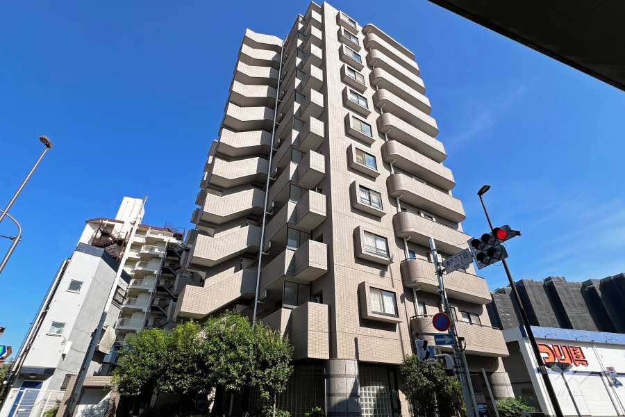 レクセル青戸の外観（北西側から）