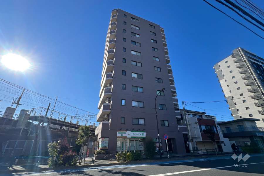 コスモ堀切菖蒲園駅前の外観（南東側から）