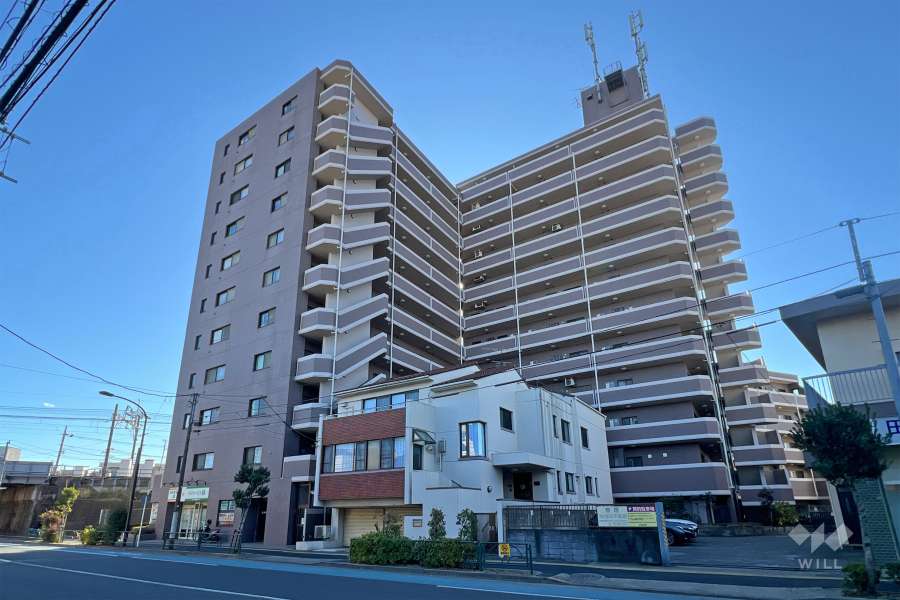 コスモ堀切菖蒲園駅前の外観（北東側から）