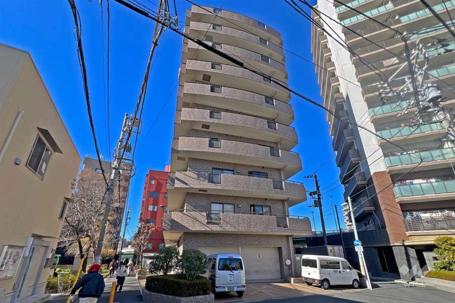 モリス四つ木の外観（南東側から）