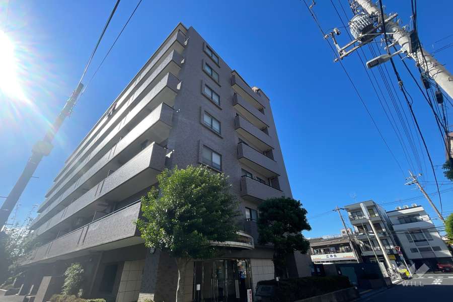 ライオンズマンションお花茶屋第5の外観（南東側から）