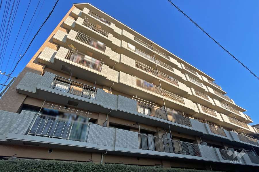 クレストコート金町の外観（南西側から）