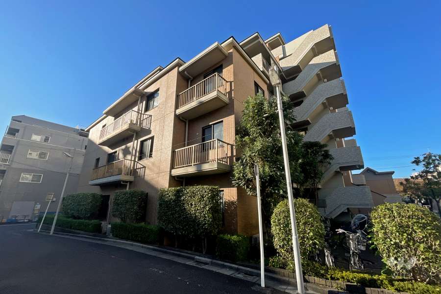 クレストコート金町の外観（北東側から）