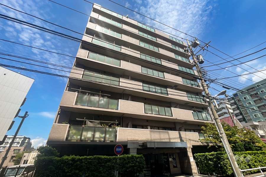 カルム新小岩の外観（南西側から）