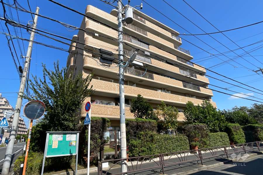 メロディーハイム水元公園弐番館の外観（南西側から）