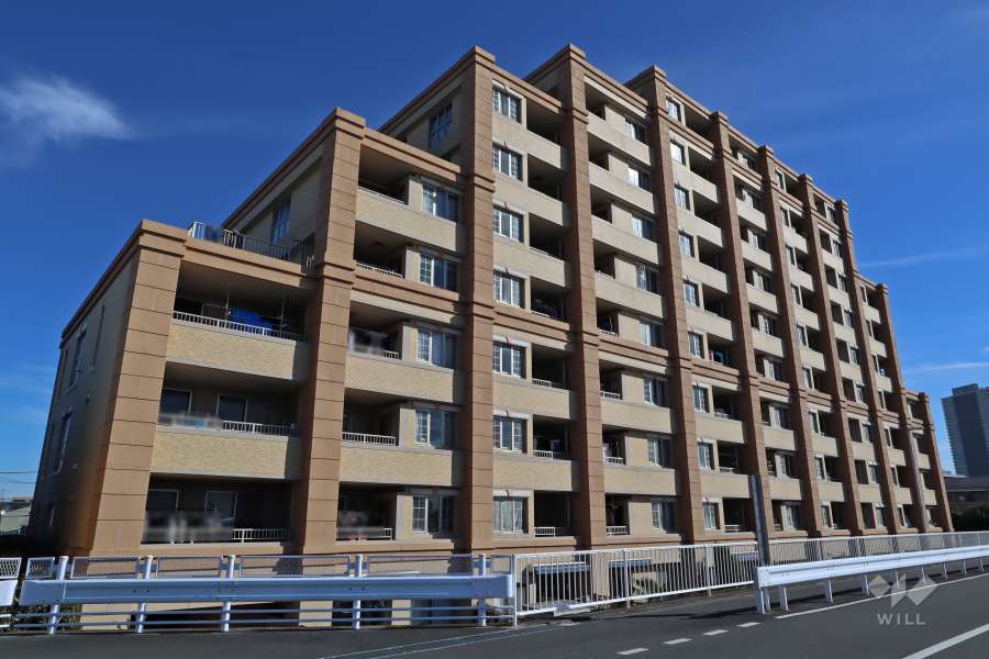 グランシティ金町リヴァレンスの外観（北西側から）
