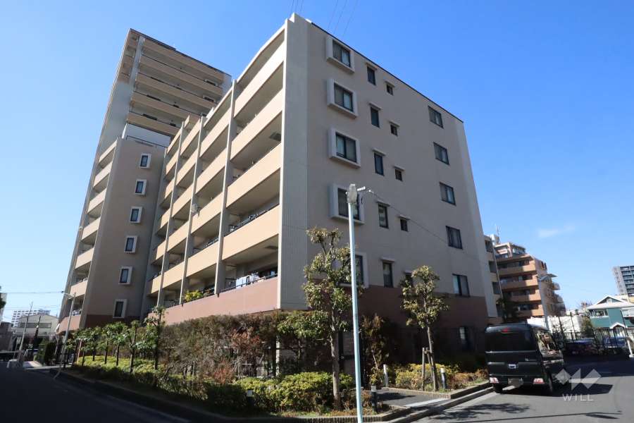 クレストフォルム青砥グランデッツァの外観(南東側)