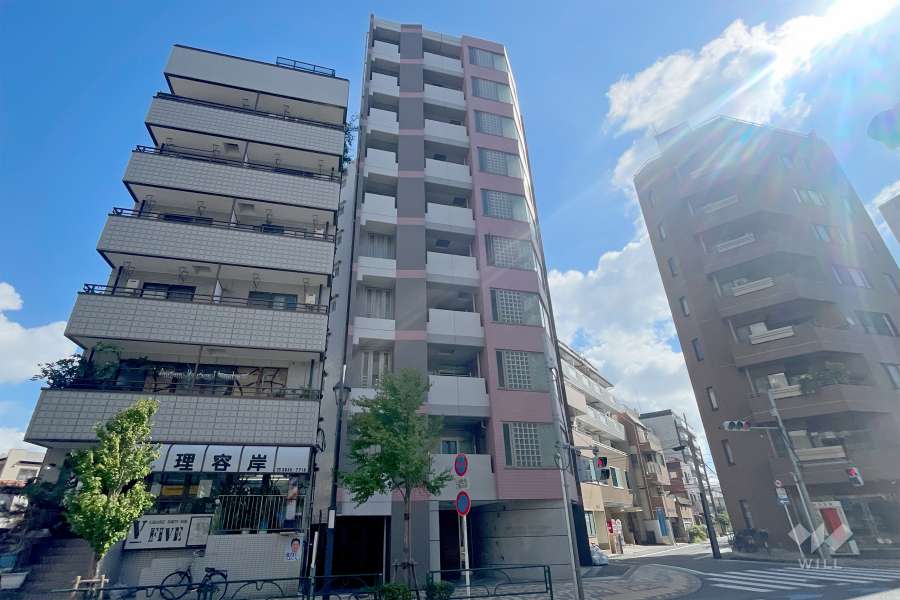 グランベル新小岩シークエンスコンフォートの外観（南西側から）
