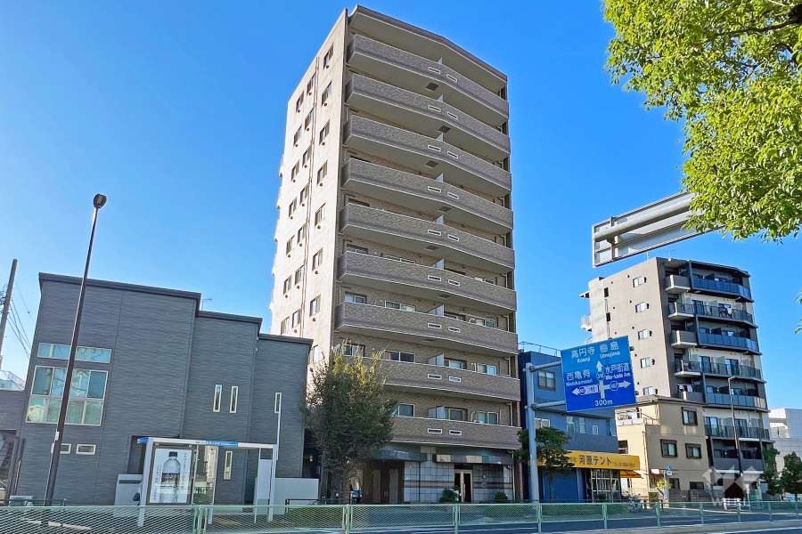リプレゼ亀有の外観（南東側から）