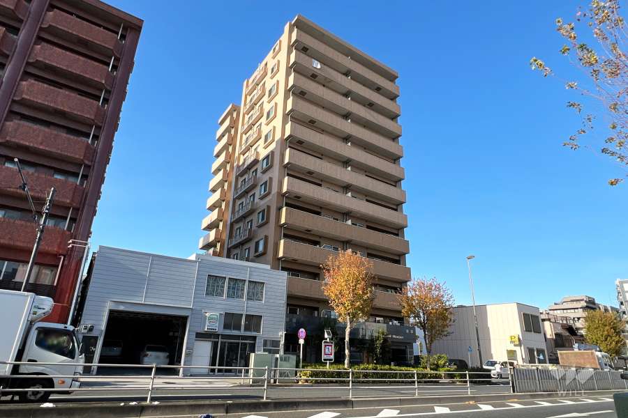 サンデュエルお花茶屋の外観（南東側から）