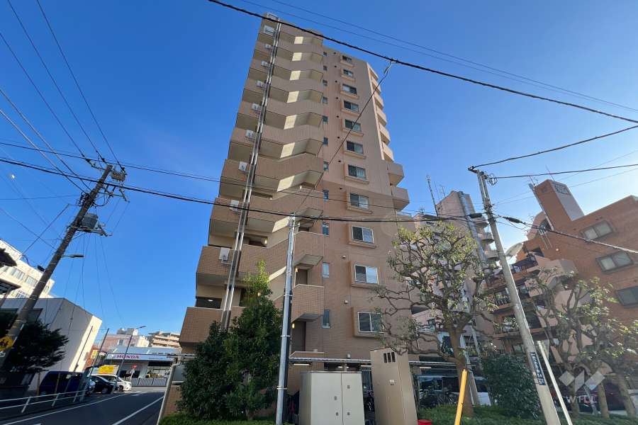 サンデュエルお花茶屋の外観（北西側から）