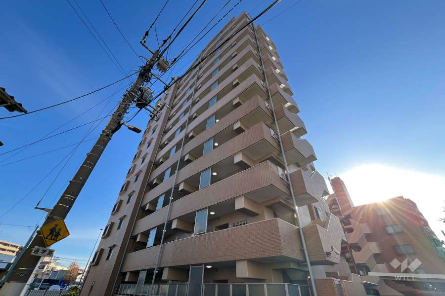 サンデュエルお花茶屋の外観（北側から）