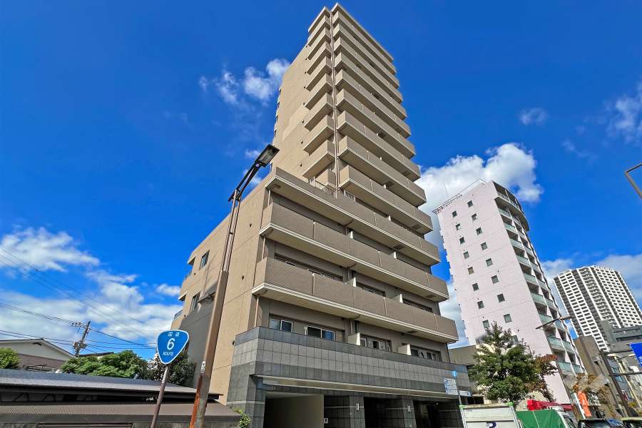 アクトヒルズ金町の外観（南側から）