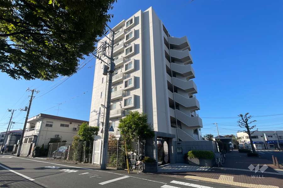 シンクレア柴又パークサイドの外観（北東側から）