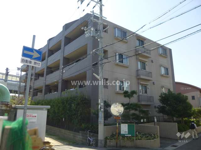 グランシェソワ深江本町の外観（北東側から）