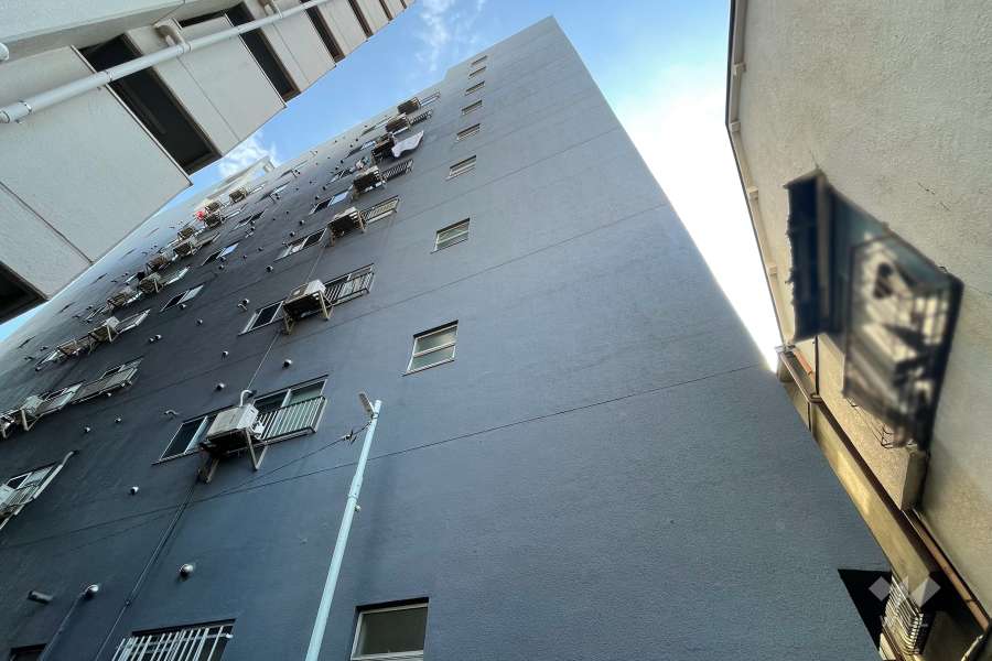 キャッスルマンション新小岩の外観（西側から）