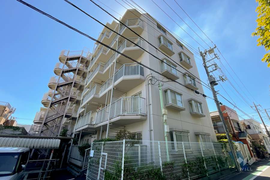 コスモ西亀有の外観（北東側から）