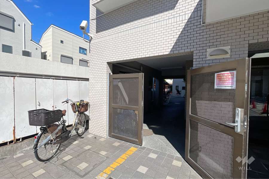 駐輪場の出入り口