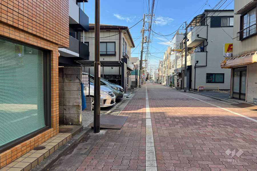 敷地東側の前面道路　