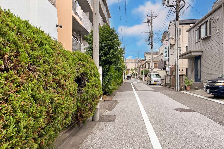敷地の南東側前面道路