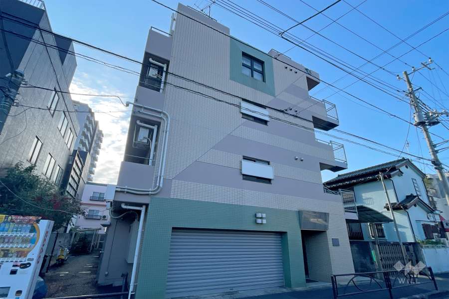パレドール東金町2の外観（北東側から）