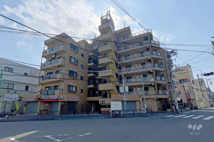 ライオンズマンション四つ木の外観（北西側から）