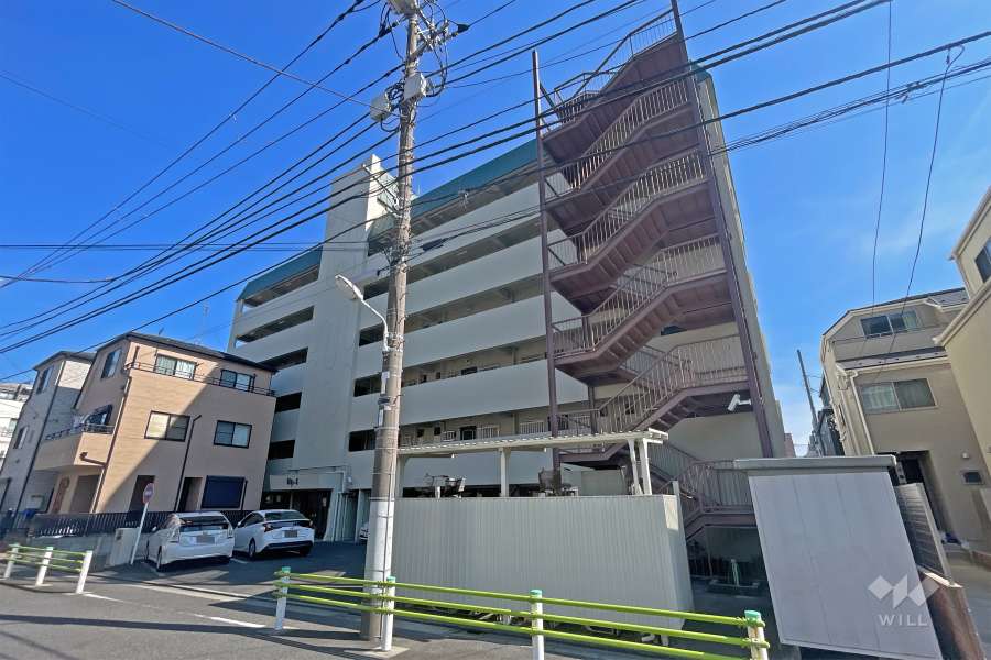 金町コーポの外観（北西側から）