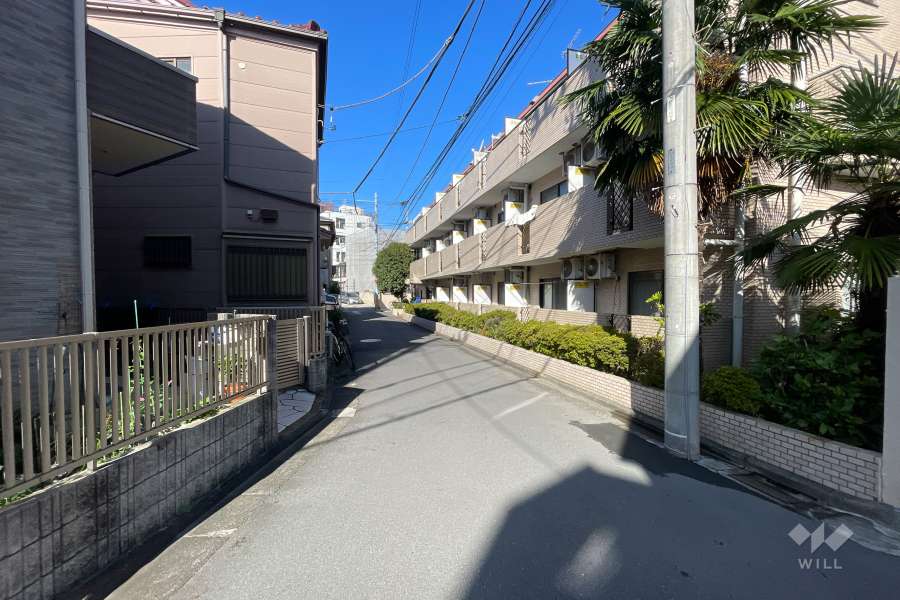 敷地南側の前面道路　