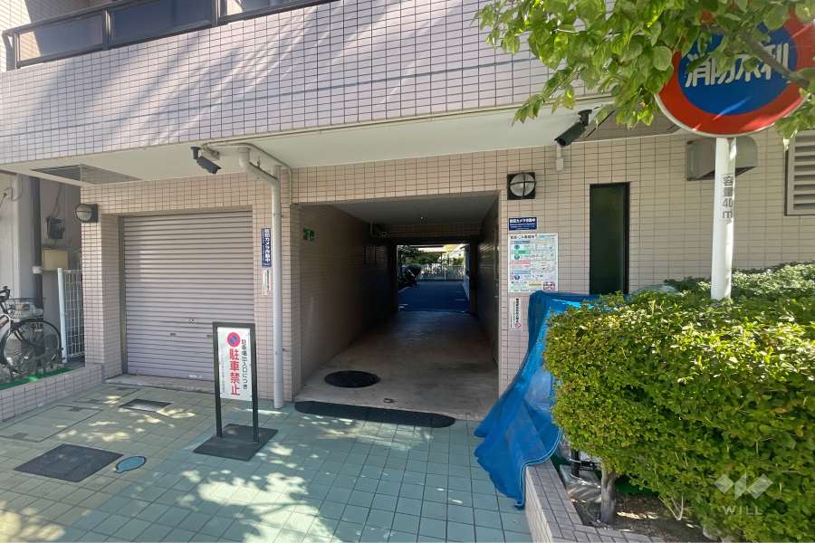 駐輪場の出入り口