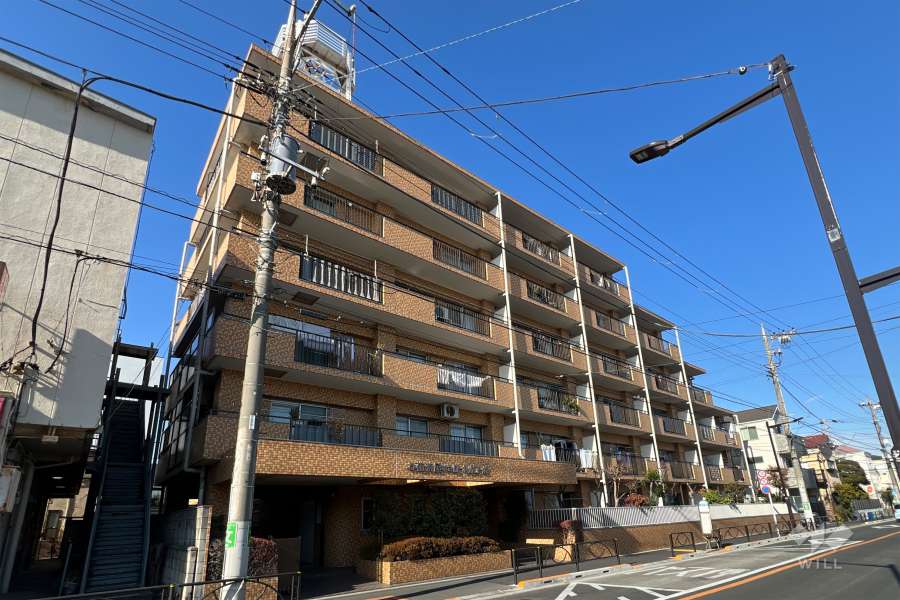 お花茶屋第2ローヤルコーポの外観（南東側から）