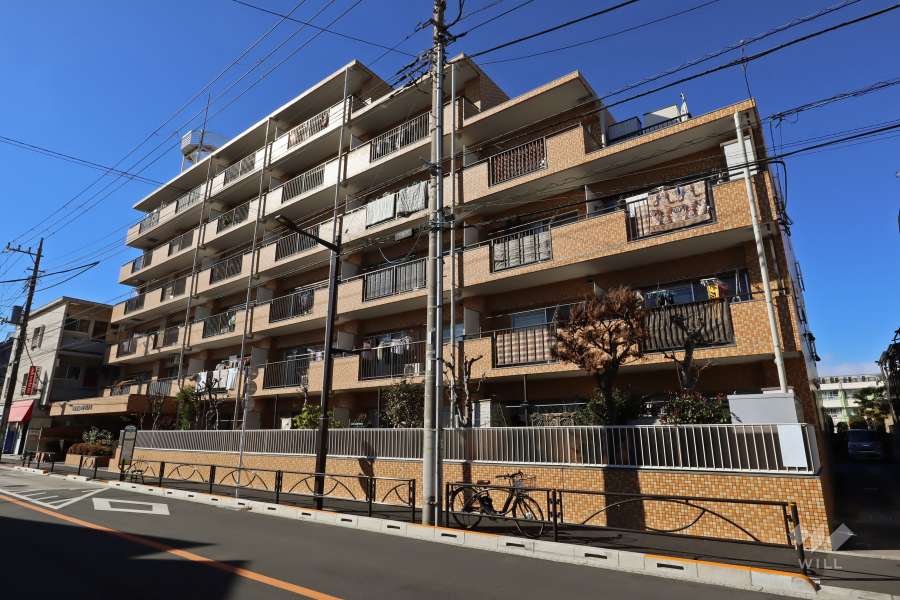 お花茶屋第2ローヤルコーポの外観(北東側から)