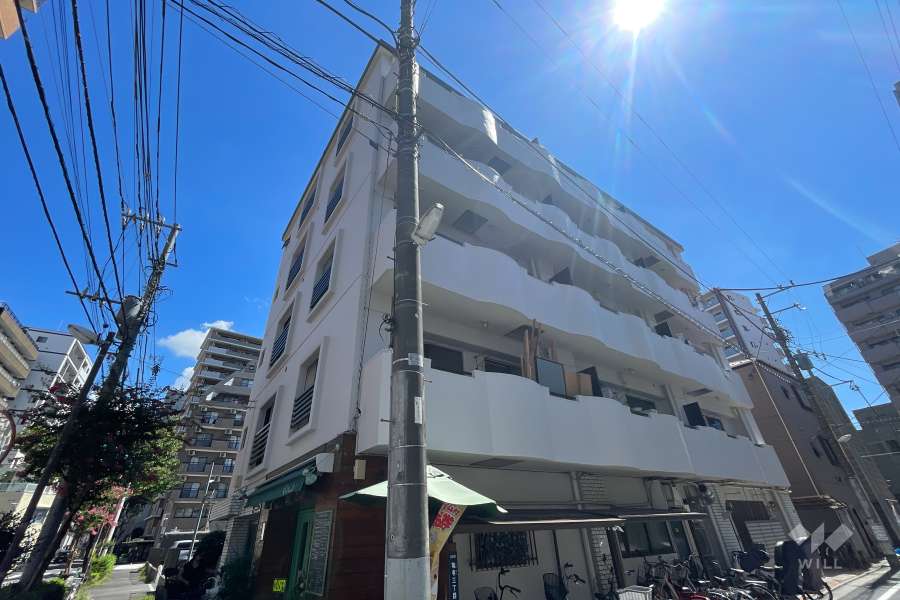 グリーンパーク亀有の外観（北西側から）