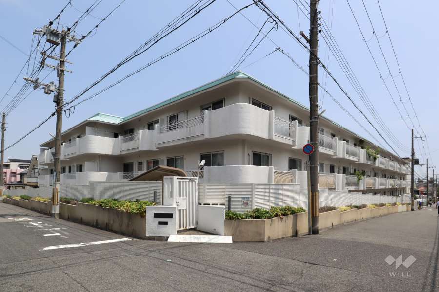 エステート岡本の外観（北西側から）