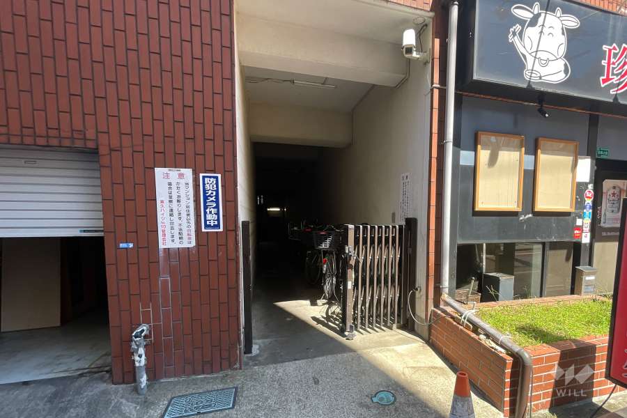 駐輪場の出入り口