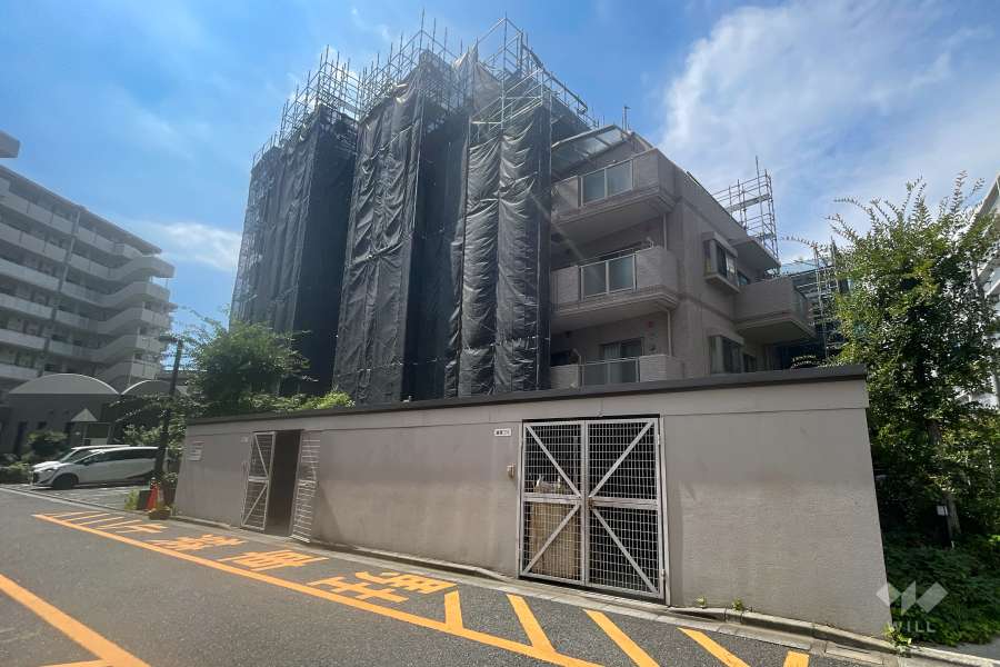 大雄マンションの外観（北西側から）