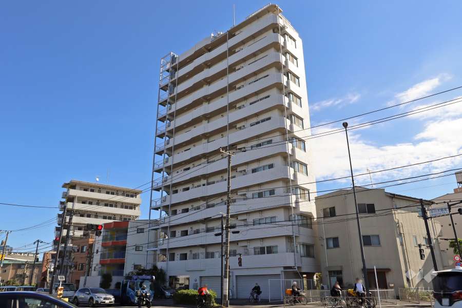 グリーンパーク金町2の外観（北西側から）