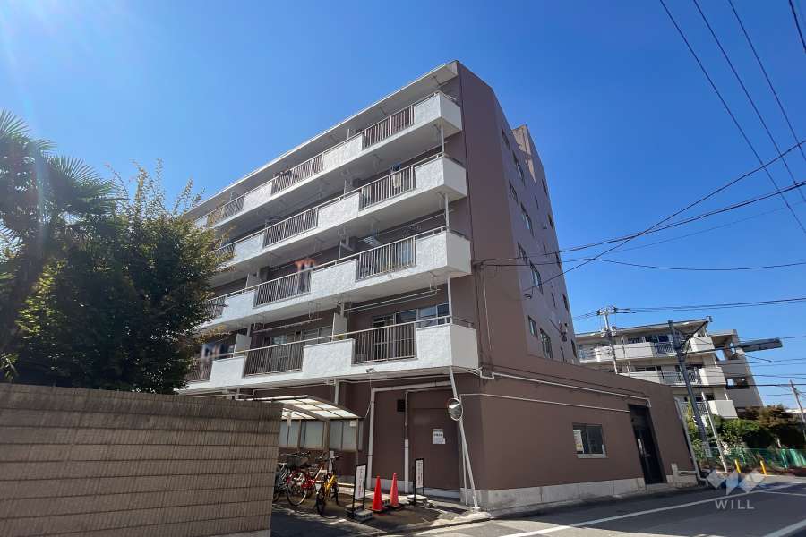 タウンハイツ亀有1号棟の外観（南東側から）