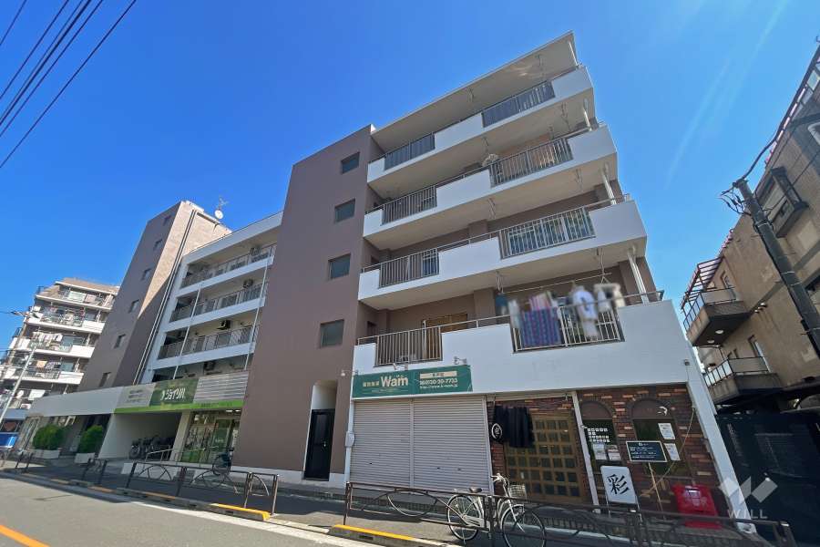 タウンハイツ亀有1号棟の外観（北西側から）