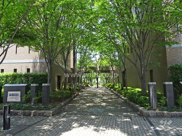 1番館と2番館との間の公開空地