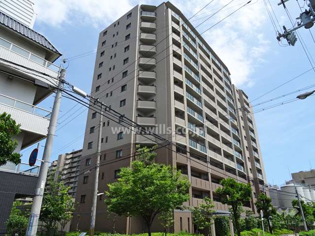 モンセーヌ住吉川公園1番館の外観（北西側から）