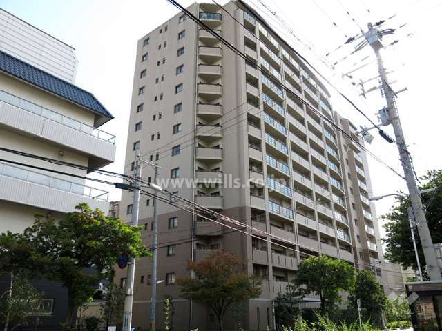 モンセーヌ住吉川公園１番館の外観（北西側から）