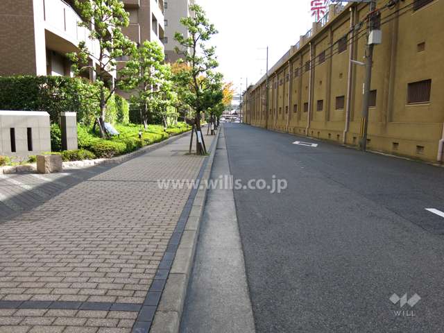 敷地南側の前面道路