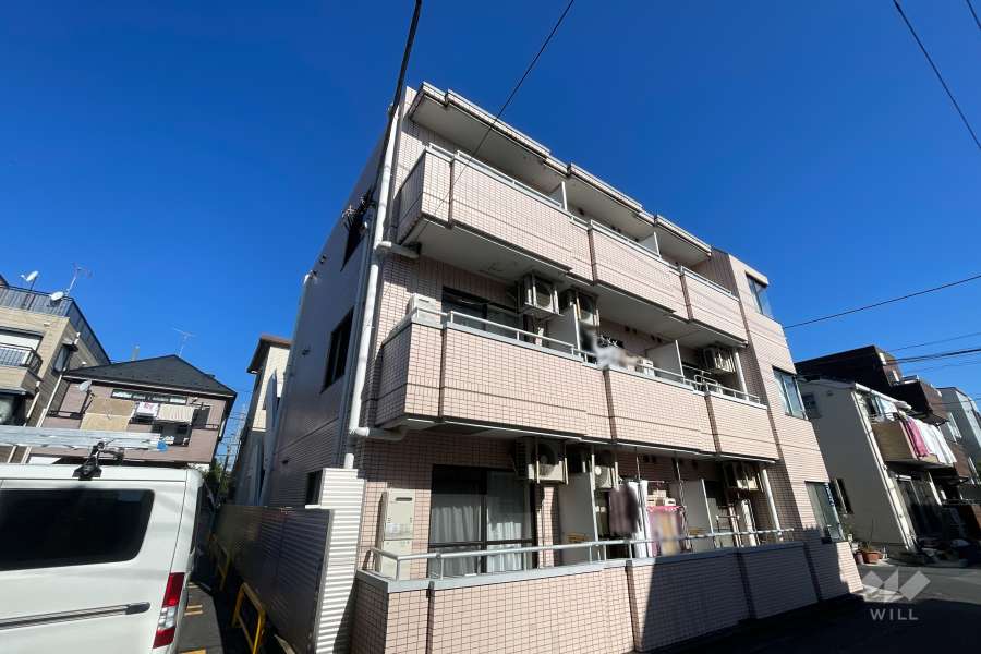 パレドール柴又の外観（南西側から）